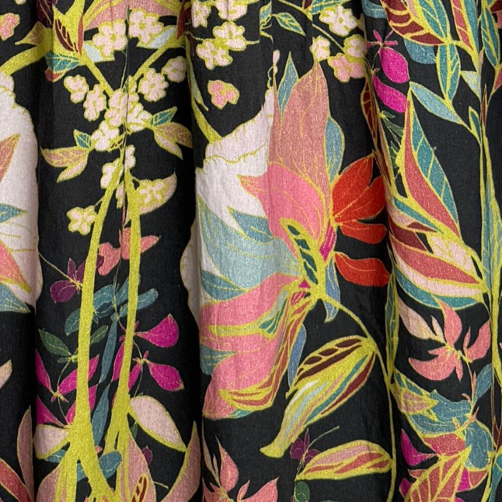 ANTHROPOLOGIE CONDITIONS APPLY MAXI MOODY DARK FLORAL DRESS WHIMSIGOTH BOHO XS - Picture 9 of 9